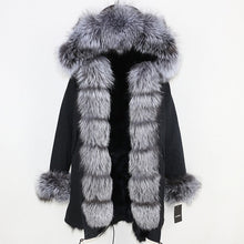 Load image into Gallery viewer, OFTBUY 2019 Winter Jacket Women Long Parka Real Fox Fur Coat Natural Raccoon Fur Collar Hood Thick Warm Streetwear Parkas New