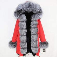 Load image into Gallery viewer, OFTBUY 2019 Winter Jacket Women Long Parka Real Fox Fur Coat Natural Raccoon Fur Collar Hood Thick Warm Streetwear Parkas New