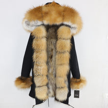 Load image into Gallery viewer, OFTBUY 2019 Winter Jacket Women Long Parka Real Fox Fur Coat Natural Raccoon Fur Collar Hood Thick Warm Streetwear Parkas New