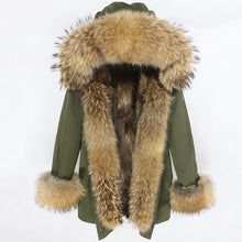 Load image into Gallery viewer, OFTBUY 2019 Winter Jacket Women Long Parka Real Fox Fur Coat Natural Raccoon Fur Collar Hood Thick Warm Streetwear Parkas New