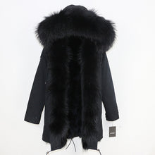 Load image into Gallery viewer, OFTBUY 2019 Winter Jacket Women Long Parka Real Fox Fur Coat Natural Raccoon Fur Collar Hood Thick Warm Streetwear Parkas New