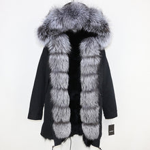 Load image into Gallery viewer, OFTBUY 2019 Winter Jacket Women Long Parka Real Fox Fur Coat Natural Raccoon Fur Collar Hood Thick Warm Streetwear Parkas New
