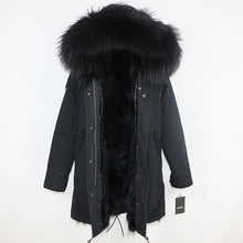 Load image into Gallery viewer, OFTBUY 2019 Winter Jacket Women Long Parka Real Fox Fur Coat Natural Raccoon Fur Collar Hood Thick Warm Streetwear Parkas New