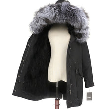 Load image into Gallery viewer, OFTBUY 2019 Winter Jacket Women Long Parka Real Fox Fur Coat Natural Raccoon Fur Collar Hood Thick Warm Streetwear Parkas New