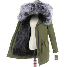 Load image into Gallery viewer, OFTBUY 2019 Winter Jacket Women Long Parka Real Fox Fur Coat Natural Raccoon Fur Collar Hood Thick Warm Streetwear Parkas New