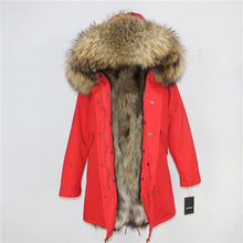Load image into Gallery viewer, OFTBUY 2019 Winter Jacket Women Long Parka Real Fox Fur Coat Natural Raccoon Fur Collar Hood Thick Warm Streetwear Parkas New