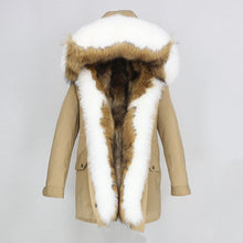 Load image into Gallery viewer, OFTBUY 2019 Winter Jacket Women Long Parka Real Fox Fur Coat Natural Raccoon Fur Collar Hood Thick Warm Streetwear Parkas New