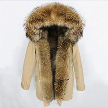 Load image into Gallery viewer, OFTBUY 2019 Winter Jacket Women Long Parka Real Fox Fur Coat Natural Raccoon Fur Collar Hood Thick Warm Streetwear Parkas New