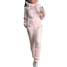 Load image into Gallery viewer, WEMYUJH 2019 Autumn Winter Female Two Piece Sets Tracksuit Women Long Sleeve Jackets Pants Two Piece Set Warm Outfit Women Suit
