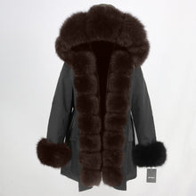 Load image into Gallery viewer, OFTBUY 2019 fashion winter jacket women real fur coat natural real fox fur collar loose long parkas big fur outerwear Detachable