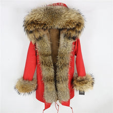 Load image into Gallery viewer, OFTBUY 2019 fashion winter jacket women real fur coat natural real fox fur collar loose long parkas big fur outerwear Detachable