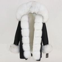 Load image into Gallery viewer, OFTBUY 2019 fashion winter jacket women real fur coat natural real fox fur collar loose long parkas big fur outerwear Detachable