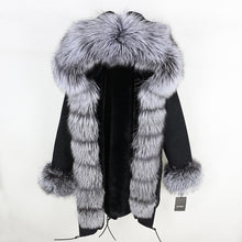 Load image into Gallery viewer, OFTBUY 2019 fashion winter jacket women real fur coat natural real fox fur collar loose long parkas big fur outerwear Detachable