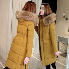 Load image into Gallery viewer, 2019 Winter Down Jacket Women Hat Ultra Light Duck Pure Down Warm Female Down Coat Female Outwear Long Sleeve