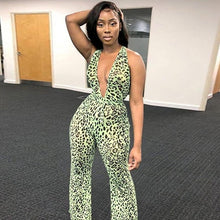 Load image into Gallery viewer, sexy jumpsuit women Casual Rompers print leopard winter jumpsuit female rompers jumpsuits